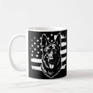 Mug Chien berger allemand USA Drapeau américain 4 juil