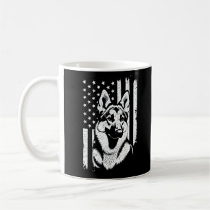 Mug Chien berger allemand USA Drapeau américain 4 juil