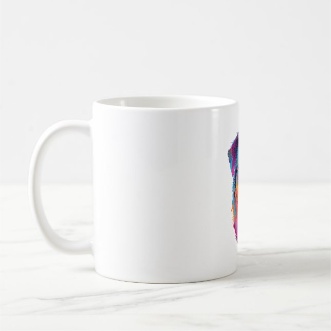 Mug Chien berger australien coloré (Gauche)