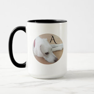 Mug Chien blanc initial doux et adorable