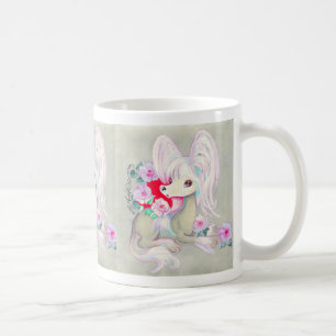 Mug Chien Blanc Mignon Chien Crêté Chinois