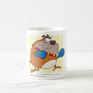Mug Chien bouledogue boxer de dessin animé drôle