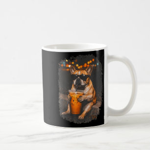 Mug Chien bouledogue drôle buvant du café glacé mème a