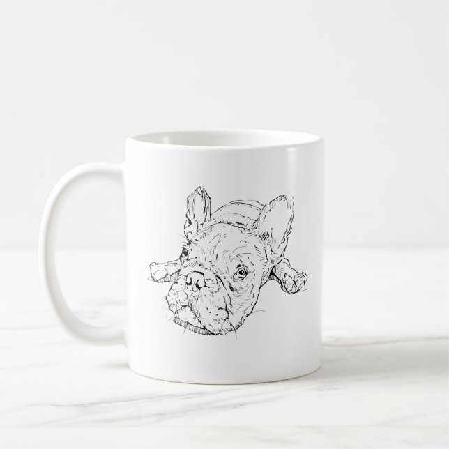 Mug Chien Bouledogue Français Mignon, Cadeau pour  (Gauche)