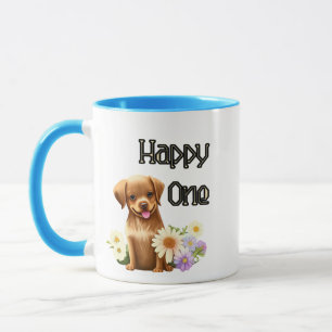 Mug Chien brun mignon