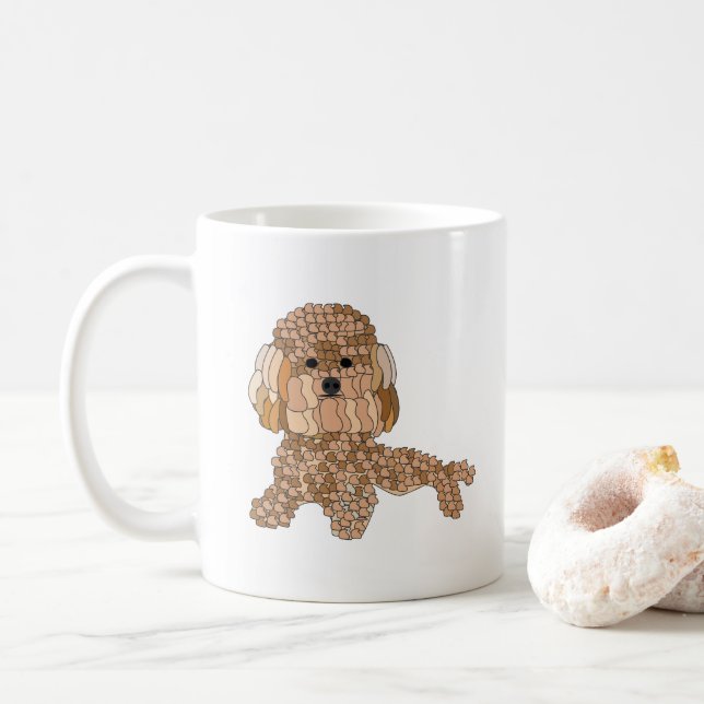 Mug Chien Caniche  (Avec donut)