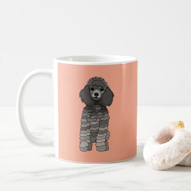Mug Chien caniche animal de compagnie (Avec donut)