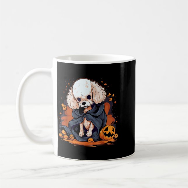 Mug Chien Caniche Halloween (Gauche)