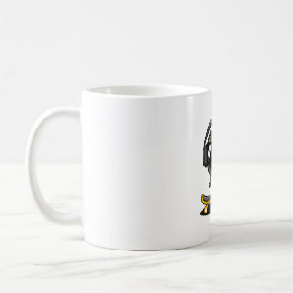 Mug Chien carlin faisant du skateboard avec lunettes d