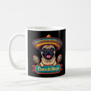 Mug Chien Carlin mexicain Sombrero Cinco De Mayo