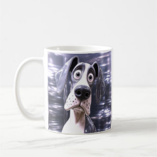 Mug Chien Cartoon Fond Métal