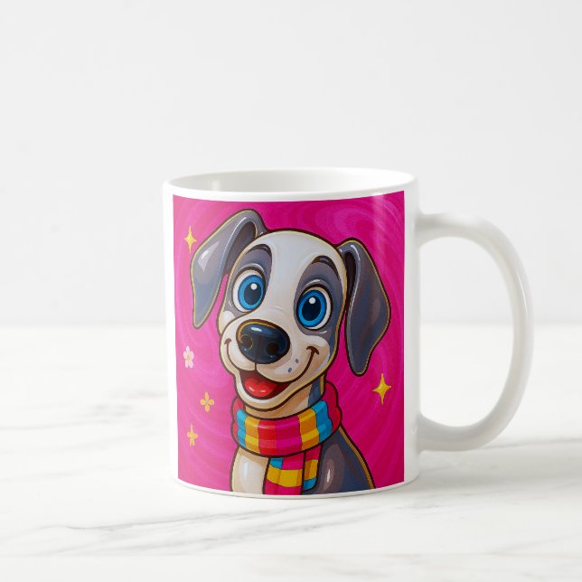 Mug Chien Cartoon Joyeux (Droite)