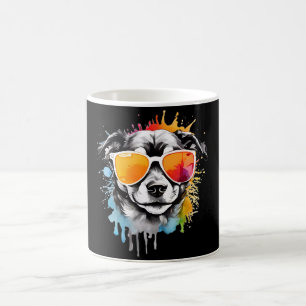 Mug Chien chiot Cool mignon avec lunettes de soleil