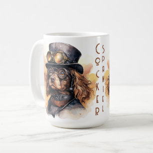 Mug Chien Cocker Spaniel Steampunk