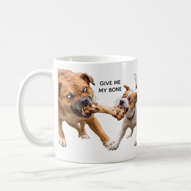 Mug CHIEN contre CHIEN pour un os (Gauche)