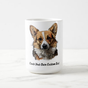 Mug Chien Corgi Gallois Créez votre propre texte perso