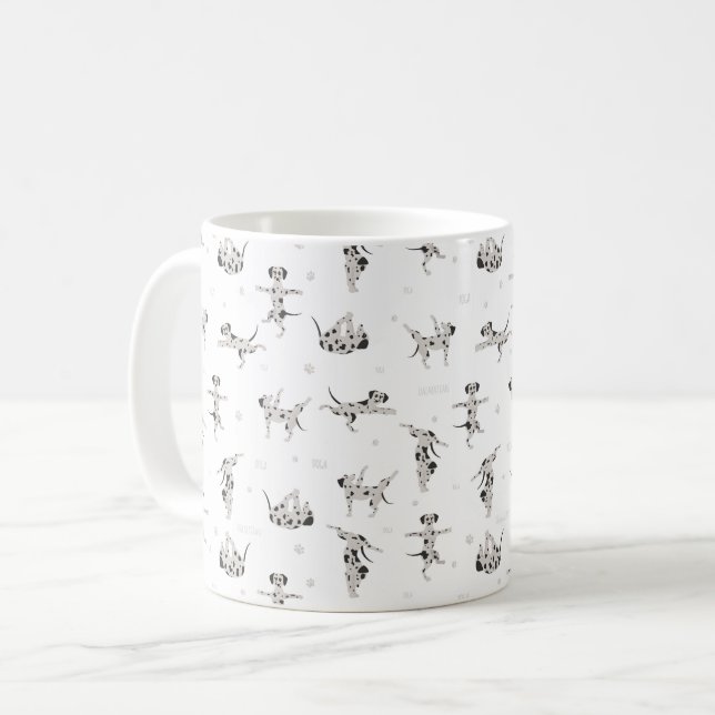 Mug Chien dalmate faisant du yoga (Devant gauche)