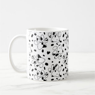 Mug Chien Dalmatien Paw Avec Pots