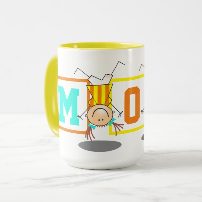 Mug Chien de bâton mou garçon (Devant gauche)