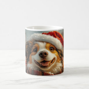 Mug Chien de berger d'Anatolie Montagnes russes Noël