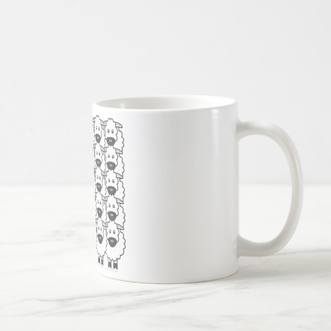 Mug Chien de berger de Shetland chez les moutons (Droite)
