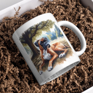 Mug Chien de boxer dans l'Aquarelle Shade Art