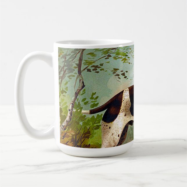 Mug Chien de chasse avec oiseau dans la bouche (Gauche)
