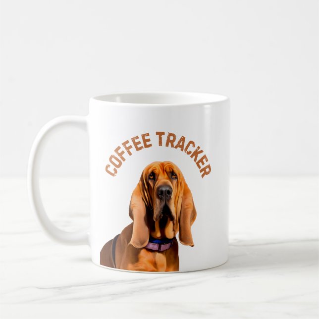 Mug Chien de chien de chien de repérage de café (Gauche)