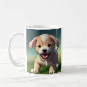 Mug Chien de chiot mignon personnalisé