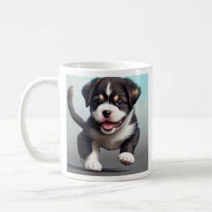 Mug Chien de chiot mignon personnalisé