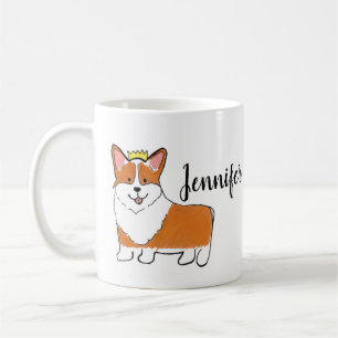 Mug Chien de corgi royal personnalisé
