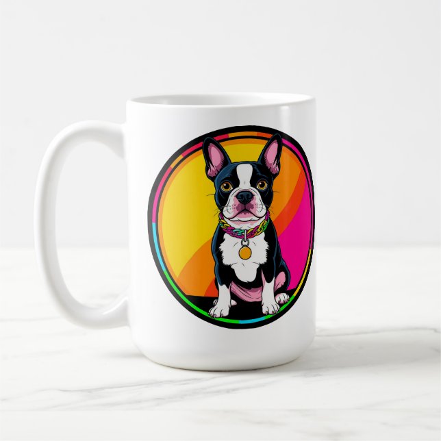 Mug Chien de dessin animé adorable (Gauche)