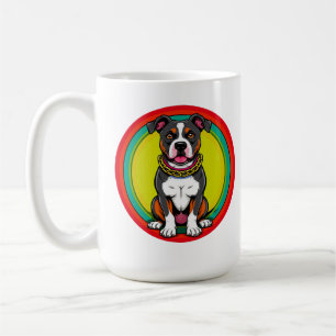Mug Chien de dessin animé mignon avec collier