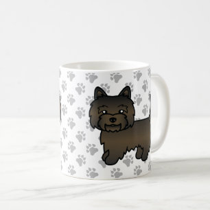 Mug Chien de dessin animé mignon Terrier Cairn Bringé