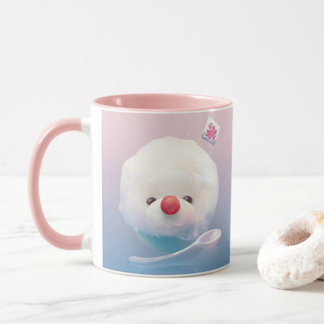Mug Chien de glace rasé mignon (Avec donut)