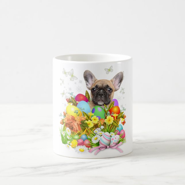 Mug Chien De Grotte Français Avec Oeufs De Pâques (Centre)