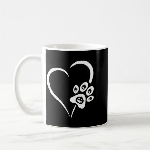 Mug Chien de Halloween Patte Cœur - Citrouille Chien d