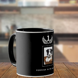 Mug Chien de la photo personnalisé noir