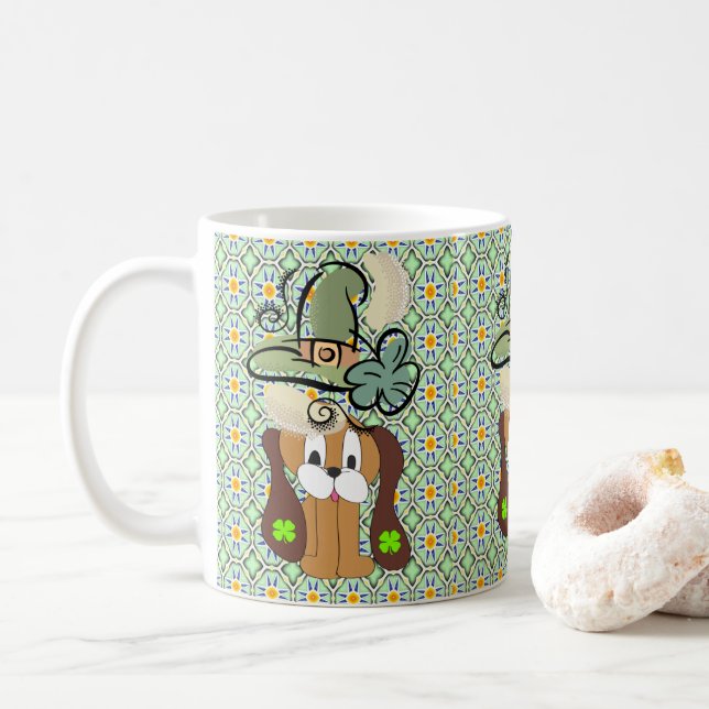 Mug Chien de la Saint-Patrick (Avec donut)
