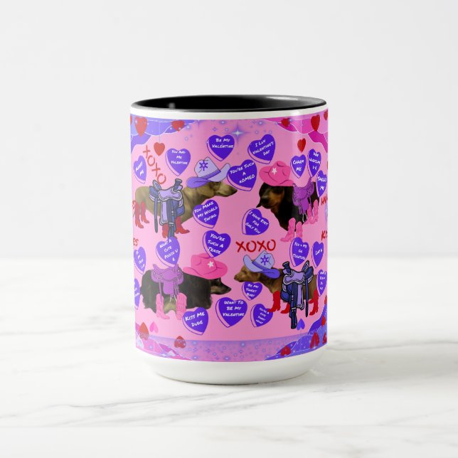 Mug Chien de la Saint-Valentin Weenie (Centre)