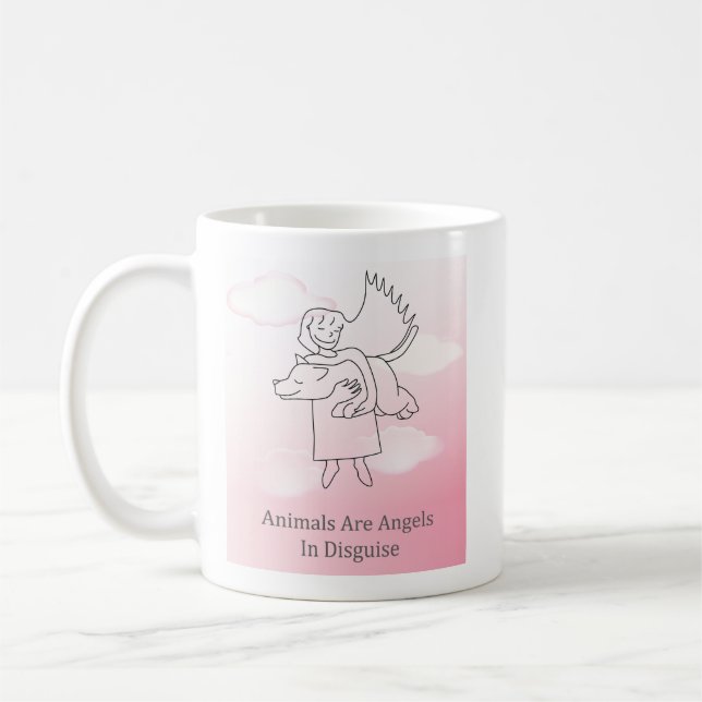 Mug Chien de l'ange Fuzzy Express® (Gauche)