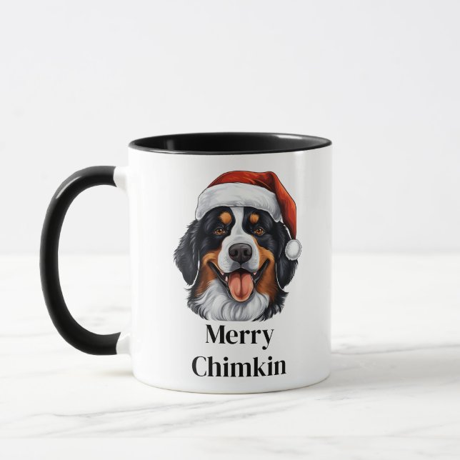 Mug Chien de Montagne Bernese Noël (Gauche)