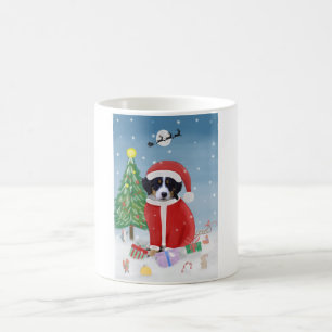 Mug Chien de montagne bernois en neige avec cadeaux de