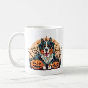 Mug Chien de montagne bernois Halloween Éffrayant