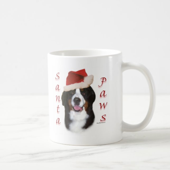 Mug Chien de montagne bernois Père Noël Paws (Droite)