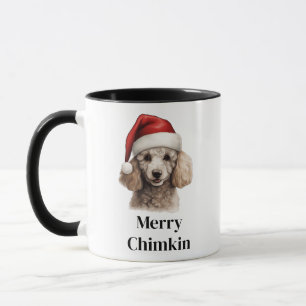Mug Chien de Noël au chapeau de Père Noël