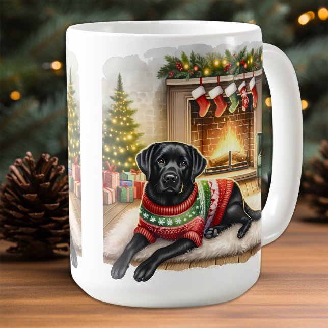 Mug Chien de Noël Chien Labrador Retriever (Créateur téléchargé)