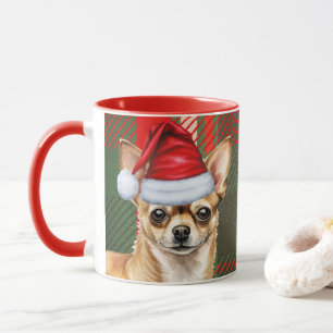 Mug Chien de Noël de Noël de Noël de Chihuahua