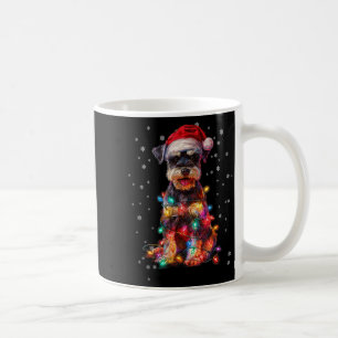 Mug Chien de Noël Schnauzer Santa Xmas Femmes Hommes E