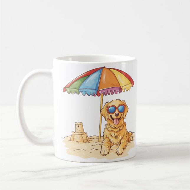 Mug Chien de plage Golden Retriever (Gauche)